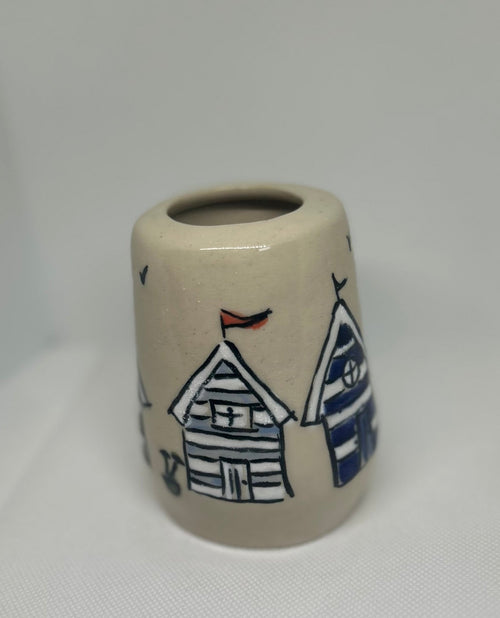 Beach Hut Pot — Colourful Ceramic Holder - Gilly Gonks