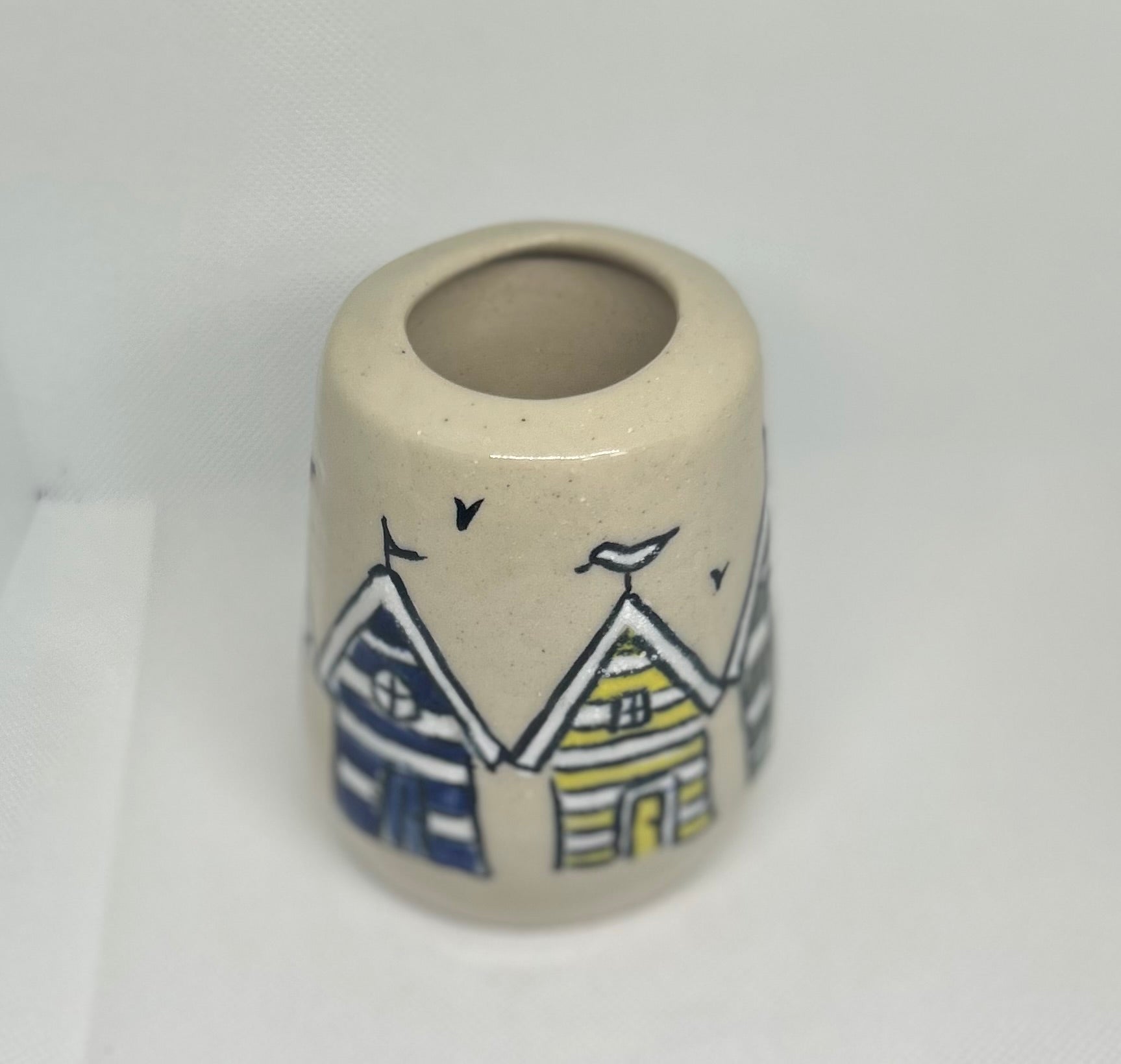 Beach Hut Pot — Colourful Ceramic Holder - Gilly Gonks