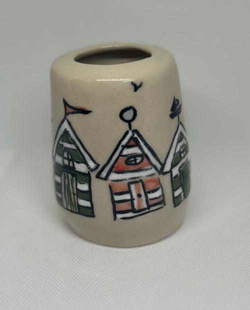 Beach Hut Pot — Colourful Ceramic Holder - Gilly Gonks