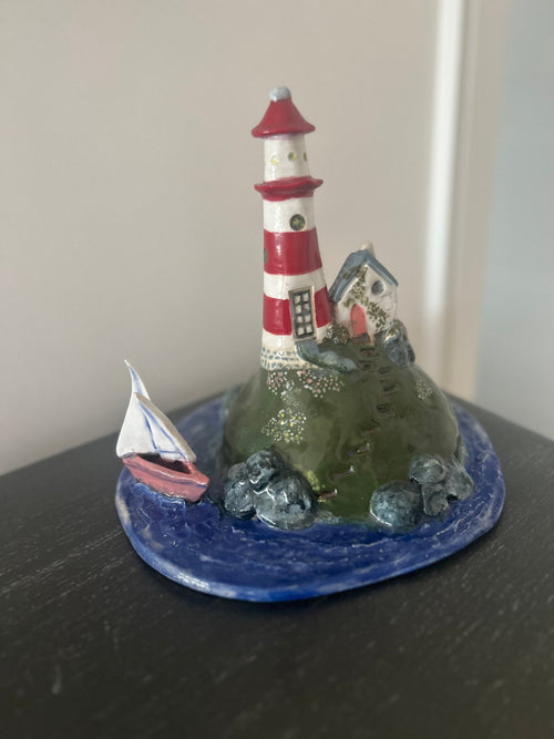 Ceramic Lighthouse Ornament - Gilly Gonks