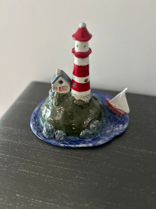 Ceramic Lighthouse Ornament - Gilly Gonks